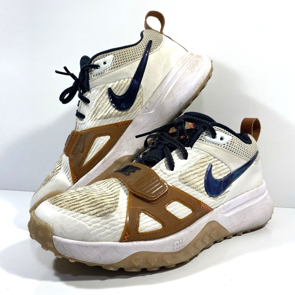 Nike Mens Size 8 Air Zoom Diamond Elite Turf Summit White Dark Russet FZ8654-100